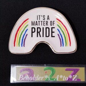 NEW "It's A Matter of Pride" Rainbow Trinket Dish - Pride - Gift Boxed